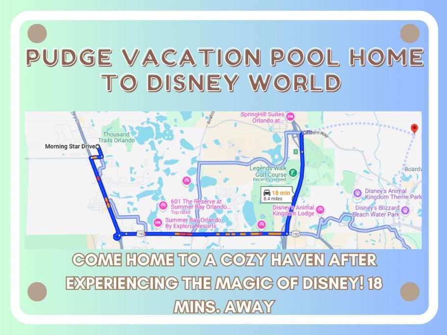 Pudge Vacation Poolspa Home Near Disney Orlando Luaran gambar